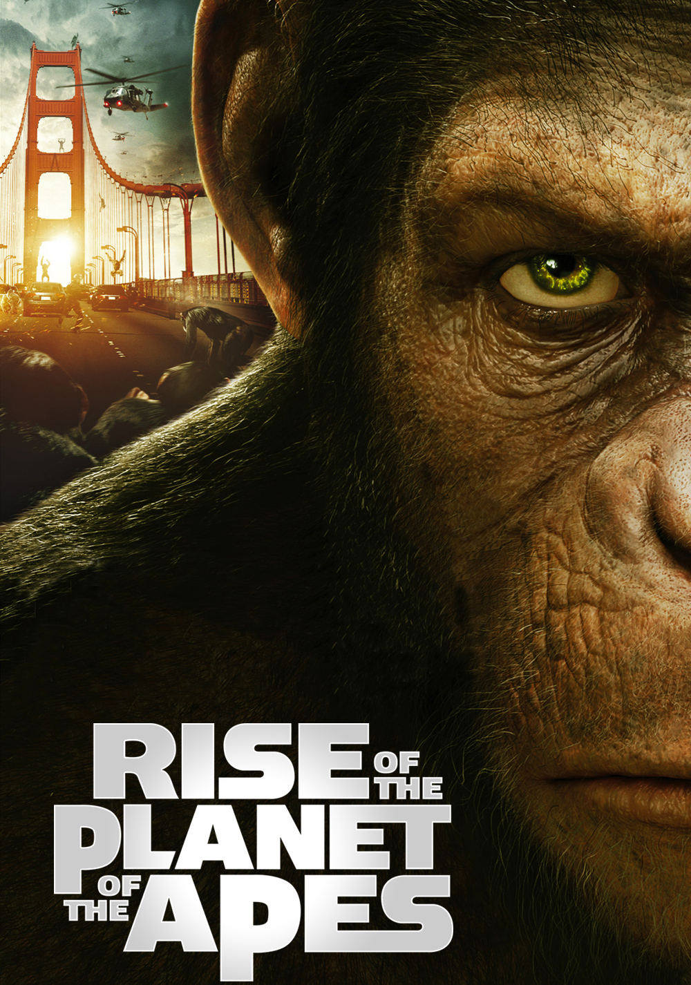 Rise Of The Planet Of The Apes (2011) movie poster download