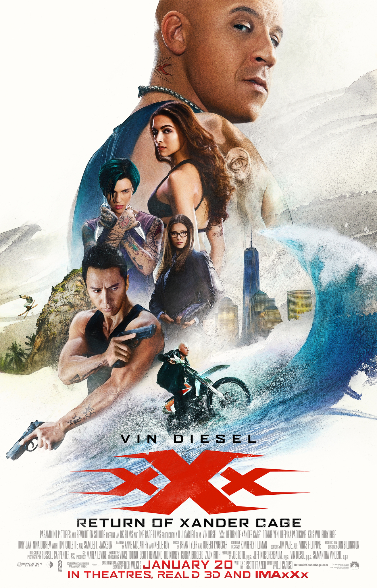 XXX Return of Xander Cage (2016) movie poster download